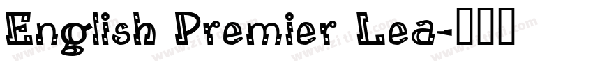 English Premier Lea字体转换